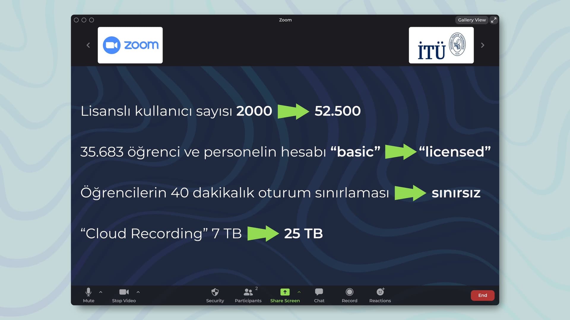 İTÜ'den Zoom Lisansı Güncellemesi