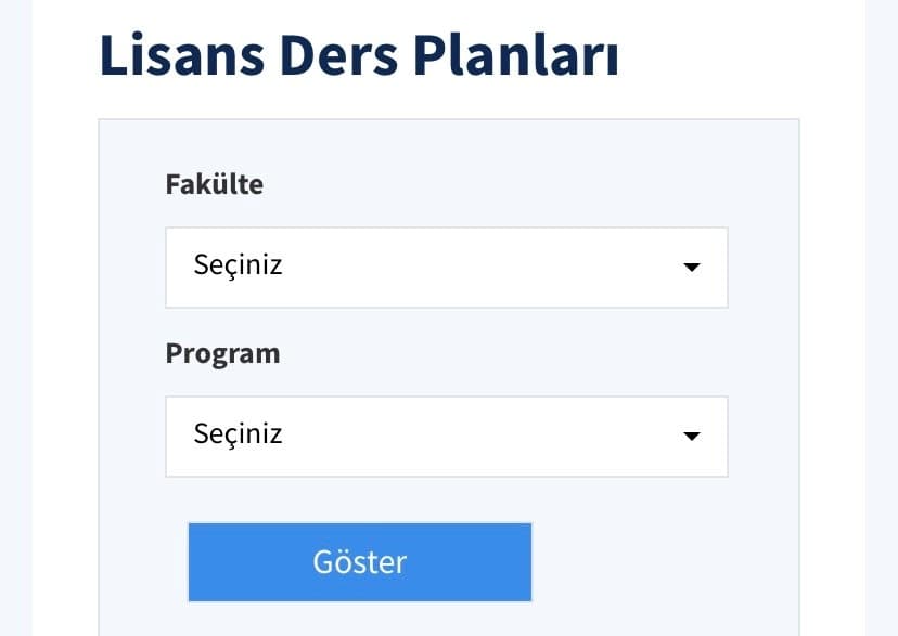 Lisans ders planlarında önemli değişiklikler yapıldı