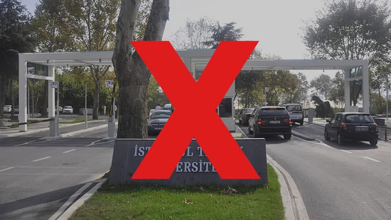 İTÜ'de araçlı öğrenciye artık "resmen" yer yok