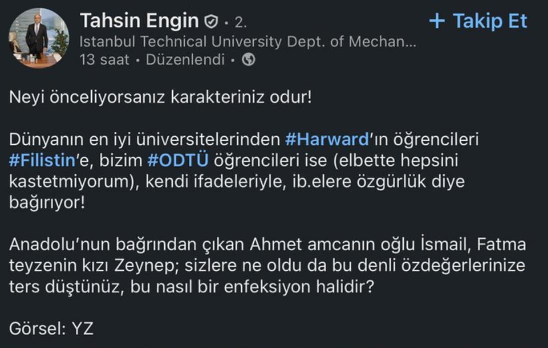 İTÜ'lü profesörden ses getiren paylaşım: "..bu nasıl bir enfeksiyon halidir?"
