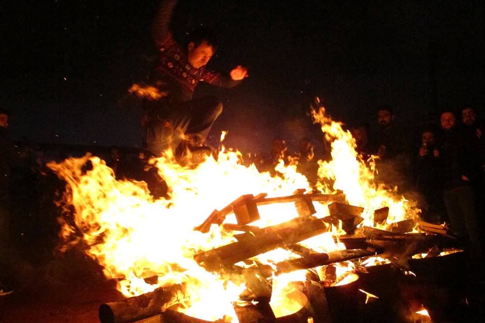 İTÜ'de nevruz ateşi yakıldı