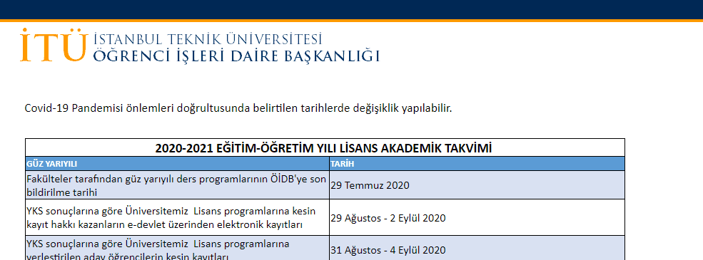 2020-2021 akademik takvimi yayınlandı, derslerin nasıl yapılacağı belirsizliğini koruyor