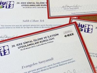 İTÜlüler Yüz Tanıma İçin Yeni Bir Görüntü Gösterimi Projesiyle En İyi Öğrenci Bildirisi Ödülünü Aldı