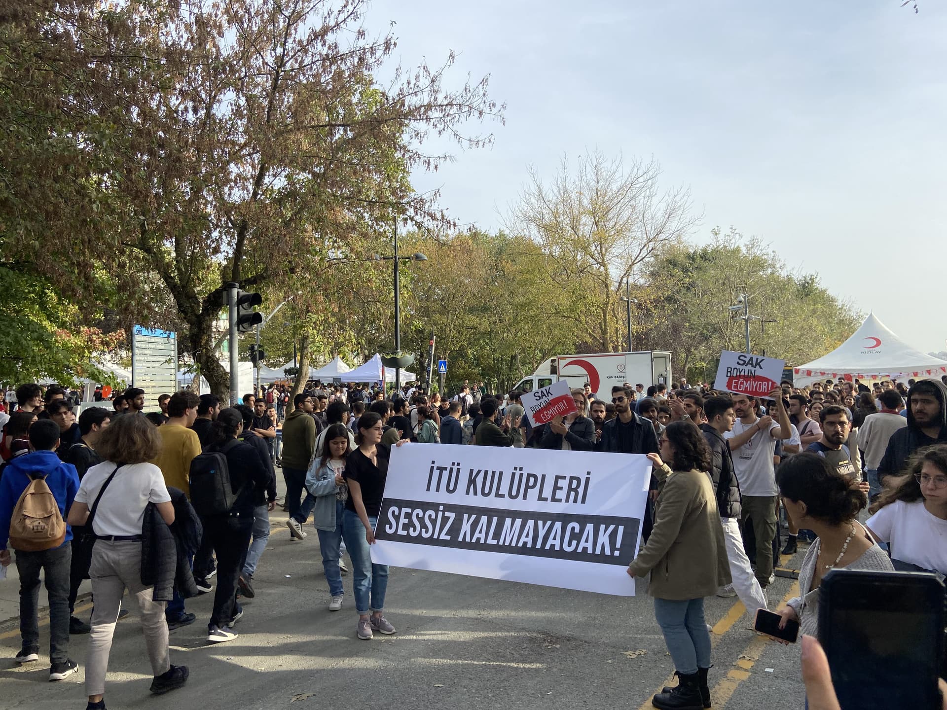İTÜ kulüplerinden tarihi protesto
