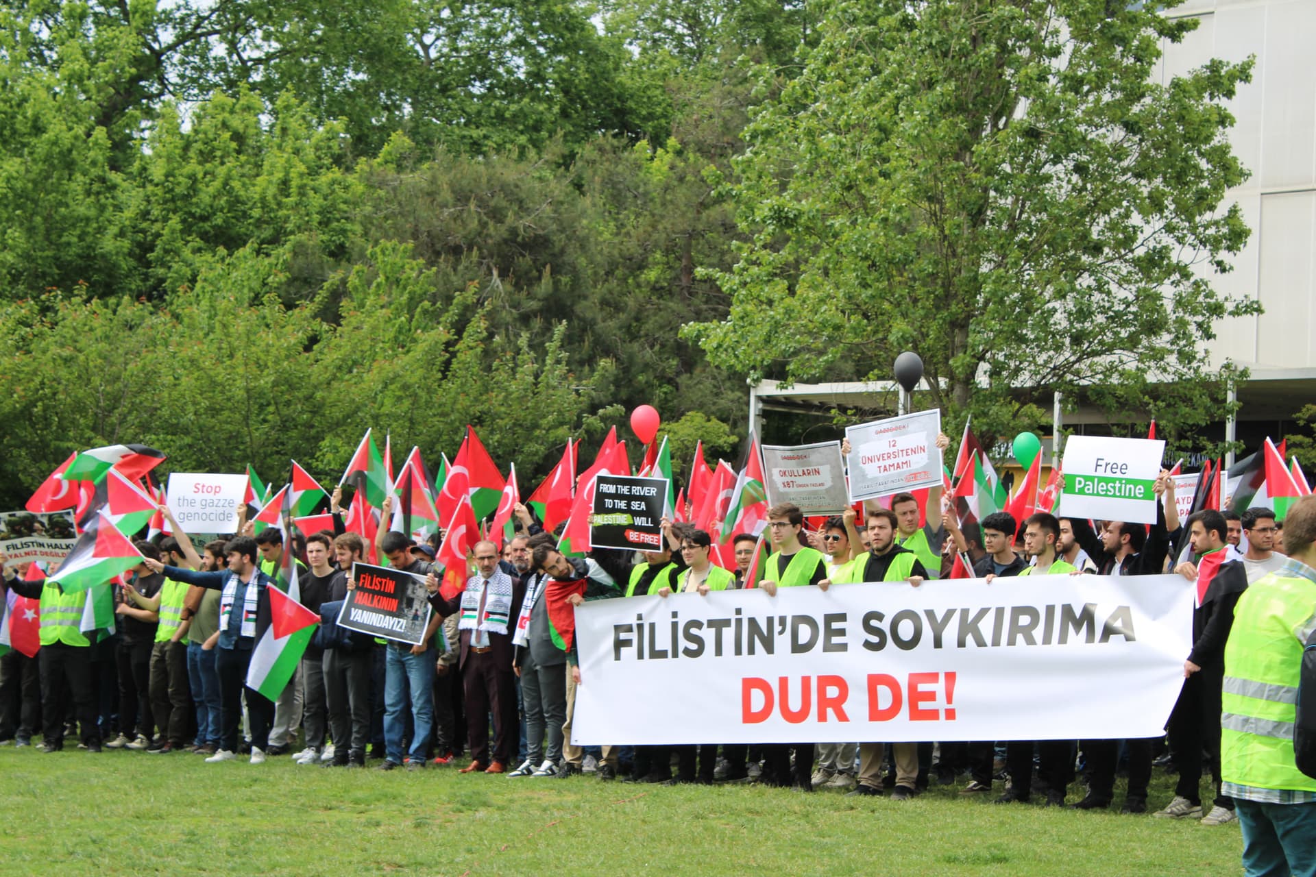 İTÜ'de Filistin'e Destek Eylemi