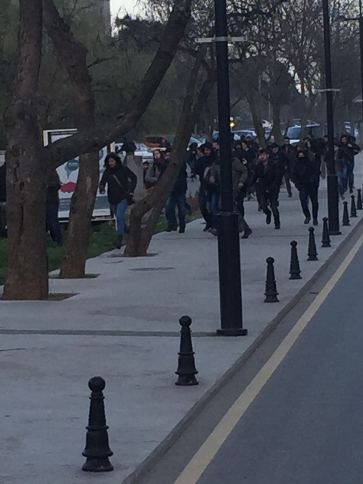 İTÜ'de gaz fişeği sesleri