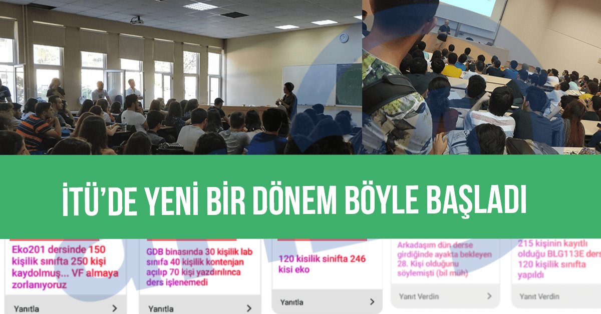 İTÜ'de sınıf yetersizliğinden birçok ders yapılamıyor