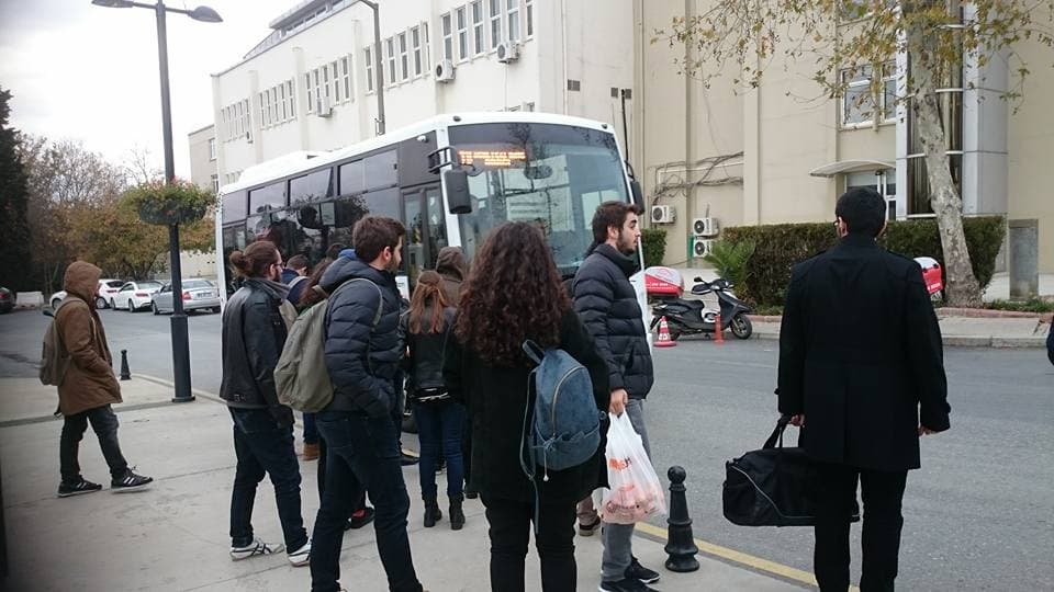 Ring servisleri dezenfekte ediliyor