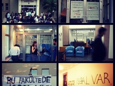 Öğrenciler Maden Fakültesi'ni işgal etti